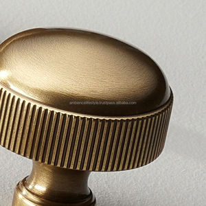 Polished Brass Knobs Glossy Finish Cabinet Drawer <b>Pull</b> Handles Elegant Furniture Hardware Accessories Premium Modern Design - Product Image 1