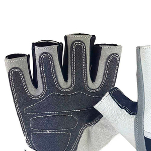Guantes de Microfibra para Fitness, para Hombre y Mujer, Medios Dedos, Antideslizantes, con Palma Acolchada, Transpirables, para Gimnasio, Levantamiento de Pesas, Ciclismo - Product Image 3