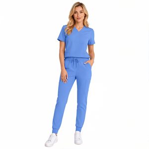 New Fashionable Breathable Worsted Unisex Nursing <b>Scrubs</b> <b>Uniforms</b> for Hospital Use Custom Logo & Design Accessories - Product Image 3
