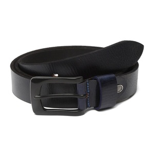 Cinturón de Cuero Genuino para Hombre, Color Negro Sólido, Hebilla de Pin, Estilo Formal, Casual y de Negocios, Material Duradero de Piel de Vaca, Cinturón de Cuero a la Moda - Product Image 5