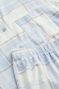 Ensemble de vêtements de nuit imprimés pour femmes, haut à manches courtes, pyjama long, tissu doux pour la nuit, les vêtements de détente et l'usage quotidien - Product Image 6