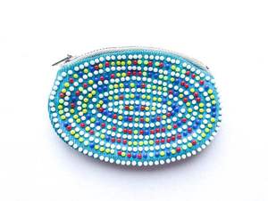 Handmade Beaded Coin Purse Decorative <b>Mini</b> <b>Pouch</b> for Coins Keys and Jewelry - Product Image 4