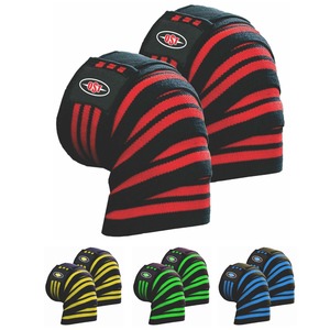 Rodilleras elásticas transpirables de alta resistencia para levantamiento de pesas, sentadillas y peso muerto, ideales para equipos de powerlifting. - Product Image 2