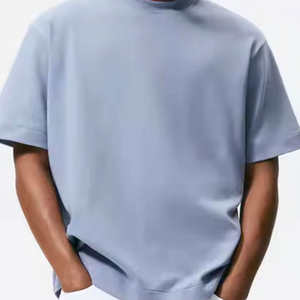 T-shirt pour homme 180 g/m² coupe ample en polyester/nylon à manches courtes col rond tricoté uni numérique anti- - Product Image 6