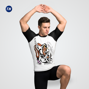 เสื้อรัดกล้ามเนื้อสำหรับผู้ใหญ่แบบยูนิเซ็กซ์สำหรับ MMA ป้องกันรังสียูวี ป้องกันเชื้อโรค พิมพ์ลายด้วยเทคนิคการถ่ายเทความร้อน ผลิตจากโพลีเอสเตอร์/สแปนเด็กซ์ - Product Image 6