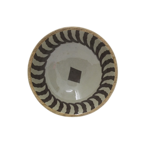 Bol en bois poli au design minimaliste pour servir des aliments, offrir en cadeau, décoratif, pour salade, fruits, légumes, bol de mélange, forme ronde - Product Image 3