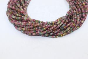 ลูกปัดโรนเดลล์ทรงเหลี่ยมหลายเหลี่ยมดิสโกทัวร์มาลีน 4 มม. ลูกปัดดิสโกทัวร์มาลีน ลูกปัดมินิมอล ลูกปัดสำหรับทำเครื่องประดับ ลูกปัดขายส่ง - Product Image 4