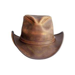 Sombreros de Vaquero de Cuero con Logotipo Personalizado, Moda Occidental Australiana, Sombreros de Cuero Personalizados al por Mayor - Product Image 1