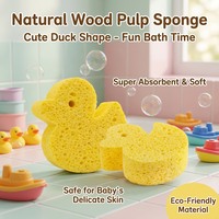 Éponge de bain pour bébé en forme d'animal de dessin animé, écologique, ultra douce, très absorbante, pour nouveau-nés et enfants