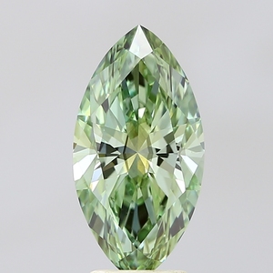 Diamant de laboratoire de 2,74 carats, taille marquise, vert vif fantaisie, SI1, certifié IGI, CVD, diamant en vrac pour la fabrication de bijoux - Product Image 1