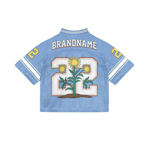 เสื้อฟุตบอลอเมริกันชายคอวี ระบายอากาศได้ดี พิมพ์ลายแบบซับลิเมชั่น  ไซส์ใหญ่  ออกแบบเองได้ และรับผลิตแบบ OEM - Product Image 6