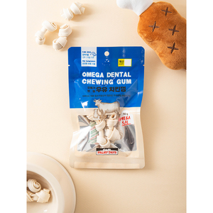 Omega latte dentale gomma pollo 50 g integratore sanitario per animali domestici - Product Image 1