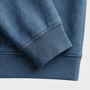 Sweat à capuche thermique surdimensionné pour homme, grande taille, en coton épais 100% avec logo personnalisé, effet vintage délavé, imprimé en molleton français, couleur personnalisée - Product Image 6