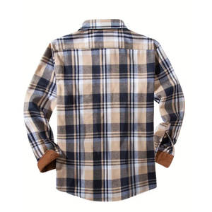 Chemises en flanelle pour hommes, design premium, personnalisables, tissu en coton, couleur personnalisée, chemises en flanelle décontractées pour hommes en vente - Product Image 2