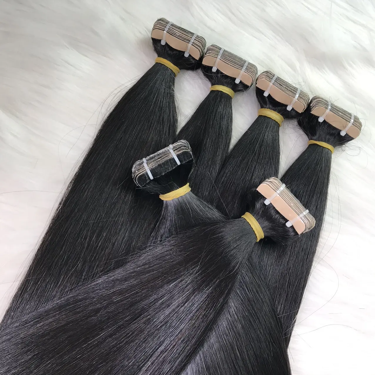 High Quality Human Hair Extensions Tape-in, 8-40 Inches Vietnamese Remy Human Hair Bundles Wholesale Price Hair Vendor