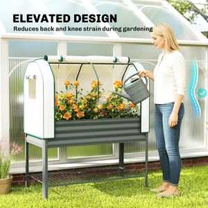 Jardinera Elevada con Invernadero de PE, Solución Ecológica para Cultivo en Exteriores - Product Image 5