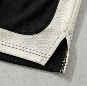 Shorts de sport pour hommes en toile 100 % coton, respirants et à séchage rapide, avec taille élastique, taille mi-haute et logo avant - Product Image 4