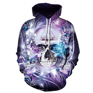 Sweat à capuche noir pour homme, imprimé 3D motif fumée, coupe classique, décontracté, en polaire, imperméable, respirant, coupe-vent, sérigraphié, hiver - Product Image 4