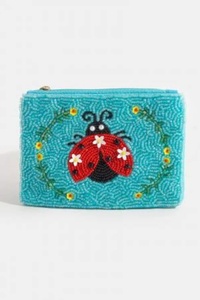 <b>Beaded</b> Purse <b>Beaded</b> Coin Purse Small Colorful Purse Coin Pouch Tags&Cards - Product Image 4