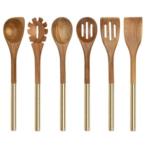 Wholesale High Quality Natural Kitchen Top Sponsor Teak Acacia Mango Wood Item Utensils Spatula Listing and <b>Wooden</b> <b>Spoons</b> <b>Set</b> - Product Image 3