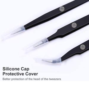 ชุดแหนบสแตนเลสคมกริบ 3 ชิ้น พร้อมด้ามจับพลาสติกป้องกันไฟฟ้าสถิต สำหรับใช้กับเส้นผม - Product Image 6