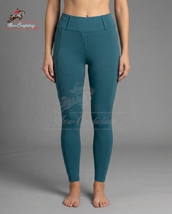 Women's Premium Silicone Full Seat <b>Equestrian</b> Riding Leggings High Waist 4 Way Stretch Horse Riding Tights OEM ODM - Product Image 5