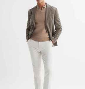 Pull en cachemire tendance personnalisé, chemise à col polo en cachemire uni, pull en tricot sport surdimensionné pour homme - Product Image 3