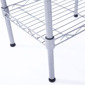 Scaffale di Stoccaggio XM 207S Grigio Argento a 4 Ripiani, Scaffalatura Rettangolare in Acciaio al Carbonio per Garage, Montaggio in Metallo - Product Image 4