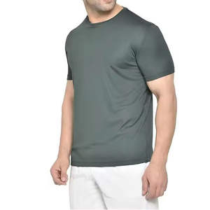 Camisetas OEM ODM para hombre de primera calidad para verano, totalmente personalizadas, 100% algodón, color gris sólido, para adultos. - Product Image 6
