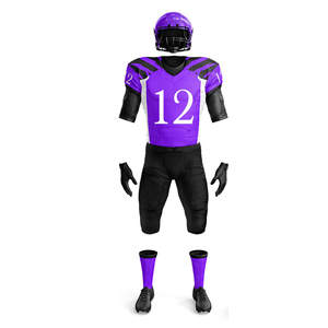 Uniforme de Fútbol Americano de Secado Rápido al por Mayor, Tela de Poliéster Transpirable, Logotipo del Equipo Personalizado OEM, Nombre y Número por Sublimación, Tallas Grandes - Product Image 2