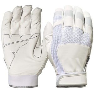 Gants de frappeur de baseball en cuir véritable personnalisés, respirants, légers, ambidextres, avec fermeture auto-agrippante – Vente chaude - Product Image 1
