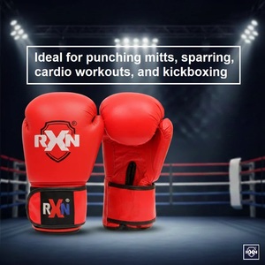 Guantes de Boxeo Profesionales de Cuero de Primera Calidad para Competencia RXN World Champ - Product Image 3