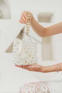 Sac à main décontracté fait main en Inde, avec poignée en perles de verre multicolores certifiées MS Handicraft, perles personnalisées, fabriqué dans l'Uttar Pradesh - Product Image 4