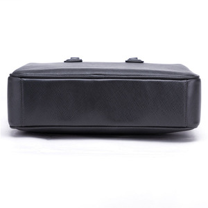 Saqi Brand Custom Made Genuine Leather Laptop <b>Bag</b> Handle <b>Zip</b> Closure <b>Large</b> Capacity Business Style Unisex Durable Design - Product Image 5