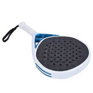 Raquette de paddle-tennis professionnelle en carbone intégral, personnalisable, avec poignée souple et design respirant et confortable, vente en gros d'usine - Product Image 6