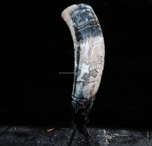 Best Quality Engraved Viking <b>Drinking</b> <b>Horn</b> for Export Sale - Product Image 3