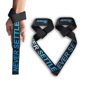 Custom weight lifting straps D-<b>ring</b> gym fitness workout training session deadlift pull up gymnastics powerlifting Gym Straps OEM - Product Image 4