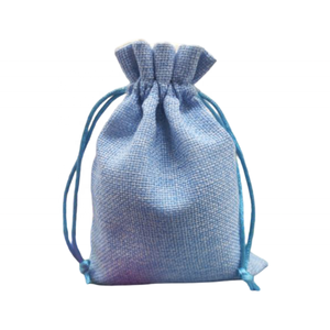 Sac en coton biodégradable avec cordon de serrage, imprimé à l'écran, pour emballage de bijoux, pour un cadeau élégant - Product Image 3