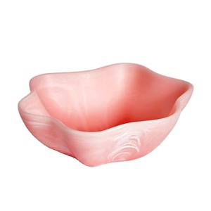 Customizable Resin <b>Salad</b> <b>Bowl</b> With Blossom <b>Wood</b> Online Best Price Made in India for Lunch or Pasta for Commercial Buyers - Product Image 1