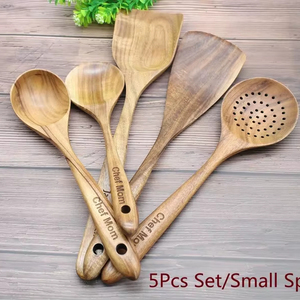 Cuchara de Café de Madera Hecha a Mano con Mango Largo para Uso en Cocina, Bar y Cafetería - Product Image 4