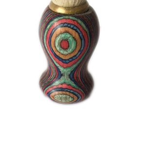 Nouvelle Brosse à Raser au Design Original avec Manche en Bois Coloré, Brosse à Raser Professionnelle de Haute Qualité en Poils Synthétiques, Soin de la Barbe pour Hommes, OEM - Product Image 3