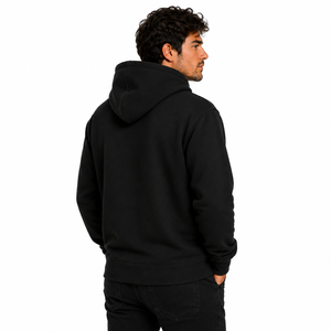 Sweat-shirt polaire premium uni à col ras du cou, coupe ajustée, manches classiques, poche kangourou, vierge, pour tenue d'équipe, sportswear décontracté et streetwear - Product Image 4