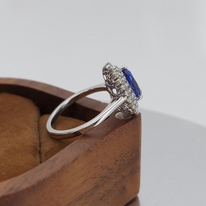 Natural Tanzanite Prong Cocktail <b>Ring</b> White 14k Gold Pear Cut Engagement Wedding Gift <b>Ring</b> Women Luxury Christian Fine Jewelry - Product Image 4