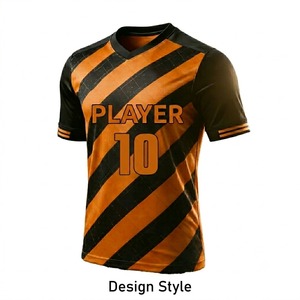 Nuevas camisetas de fútbol unisex personalizadas con color y diseño del equipo impreso, 100% poliéster, camisetas de fútbol de alta calidad. - Product Image 1