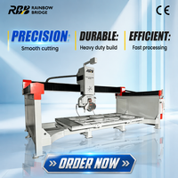 Machine de découpe de pierre CNC 5+1 axes haute vitesse, capacité de coupe maximale de 3200 mm, pour dalles de marbre, granit, quartz, plans de travail de cuisine, avec pompe à engrenages moteur