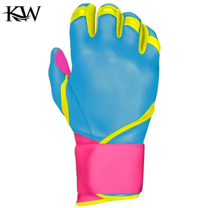 ถุงมือตีเบสบอลสำหรับผู้ใหญ่ ถุงมือคริกเก็ตคุณภาพพรีเมียม ป้องกันการลื่น จับกระชับมือ ถุงมือตีเบสบอลแบบมืออาชีพเสริมแผ่นรอง - Product Image 2