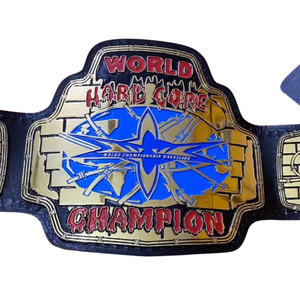 Ceinture de champion du monde de la lutte hardcore en cuir noir avec design or et rouge, qualité supérieure, pour les fans de MMA et de lutte - Product Image 5