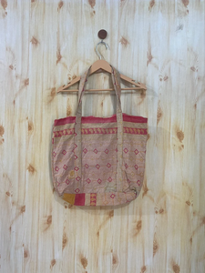 Sac fourre-tout matelassé léger de style bohème, couleur unie, grande capacité, en coton, sac à bandoulière pour femme, toutes saisons, ouvert - Product Image 3