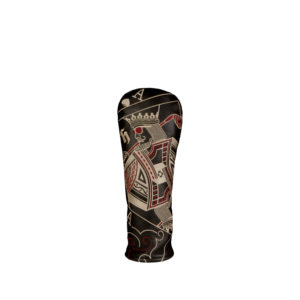 Handee Putter Head Cover with <b>Leaf</b> Design 3D Embroidery & Printed Patterns Genuine Leather Waterproof Durable Custom Logo - Product Image 2