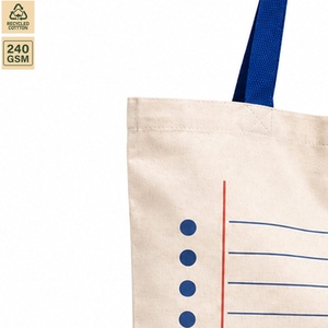 กระเป๋าผ้าฝ้ายพิมพ์ลายตามสั่ง 240 GSM ขนาด 38x42 ซม. ใช้ซ้ำได้ เหมาะสำหรับใส่ของไปโรงเรียน ของชำ ของที่ระลึก ของแจก ขายส่ง รับผลิตแบบ OEM ODM ผู้ผลิตและผู้ส่งออก - Product Image 3